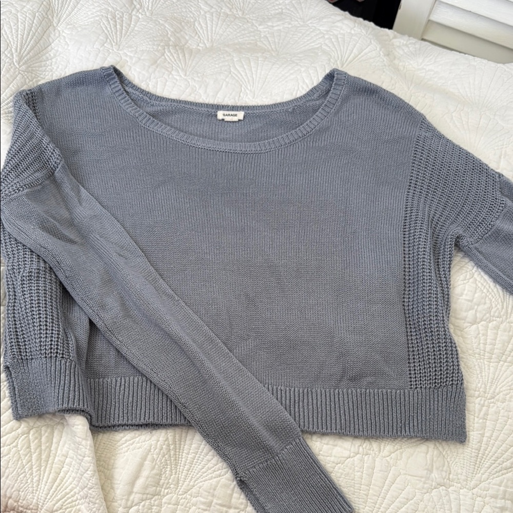 Garage Light Gray Crew Neck Sweater